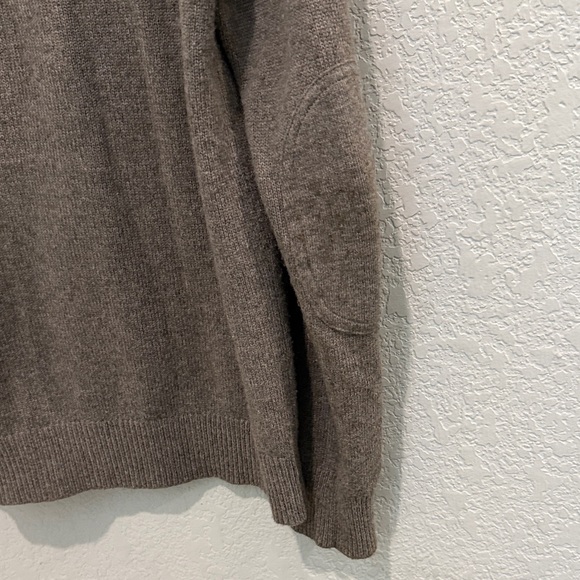 J Crew Men's Brown Half-Zip Sweater slim Large - Picture 9 of 10